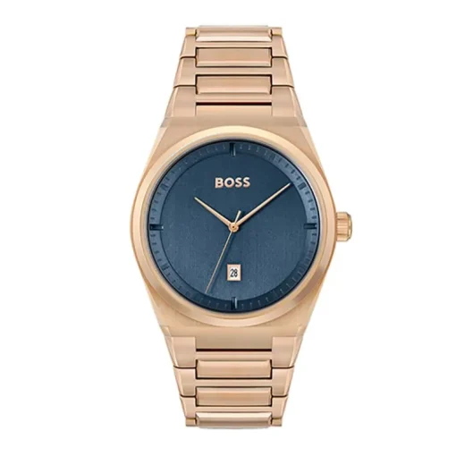 Montre Homme Steer BOSS acier doré rose
