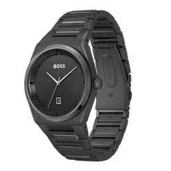 Montre Homme Steer BOSS acier noir