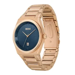 Montre Homme Steer BOSS acier doré rose