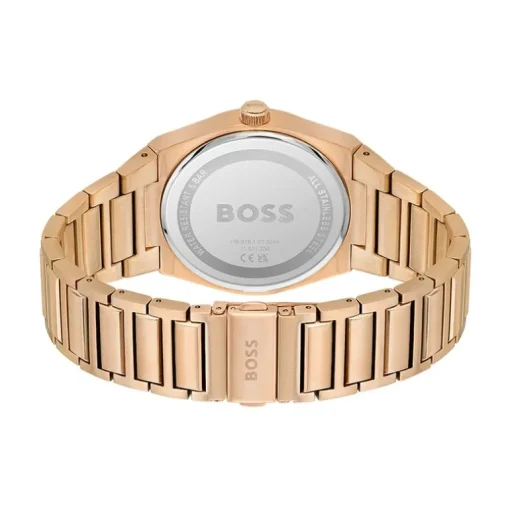 Montre Homme Steer BOSS acier doré rose