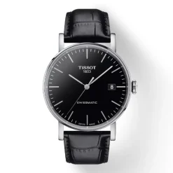 Montre homme Tissot Everytime Swissmatic 40mm cadran noir bracelet noir T1094071605100