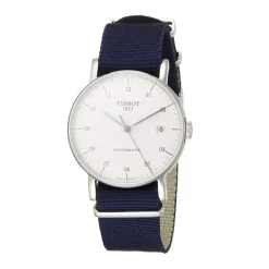 Montre homme Tissot Classic Everytime Swissmatic tissu bleu T1094071703200