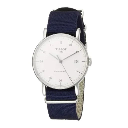 Montre homme Tissot Classic Everytime Swissmatic tissu bleu T1094071703200