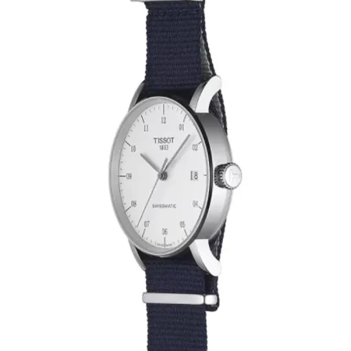 Montre homme Tissot Classic Everytime Swissmatic tissu bleu T1094071703200