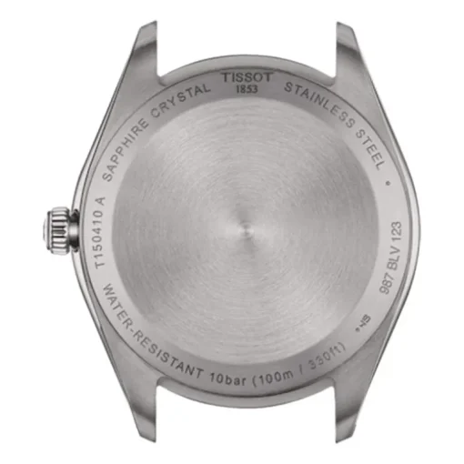 Montre homme Tissot PR 100 40mm acier argenté cuir brun T1504101603100