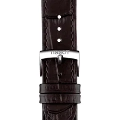 Montre homme Tissot PR 100 40mm acier argenté cuir brun T1504101603100
