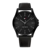 Montre Homme TOMMY HILFIGER BRUCE Casual Timer Cuir Noir 1792190