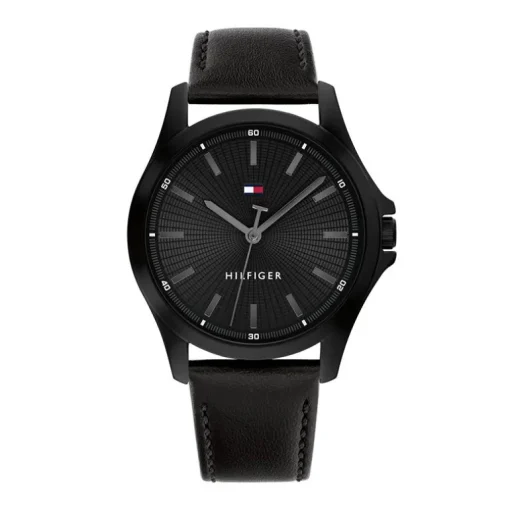Montre Homme TOMMY HILFIGER BRUCE Casual Timer Cuir Noir 1792190