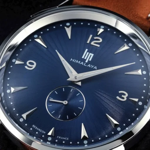 montre LIP Himalaya cuir marron