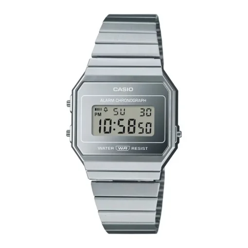 Montre mixte Casio Digiale Iconic acier argenté A700WEV-7AEF