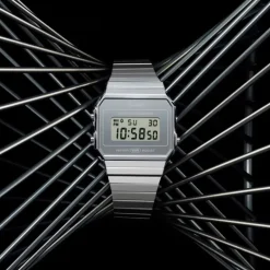 Montre mixte Casio Digiale Iconic acier argenté A700WEV-7AEF