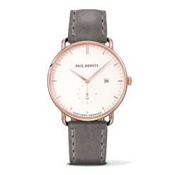 Montre Mixte PAUL HEWITT THE GRAND ATLANTIC BLANC Cuir Gris
