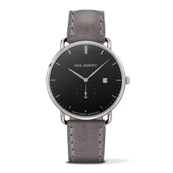 Montre Mixte PAUL HEWITT THE GRAND ATLANTIC NOIR Cuir Gris