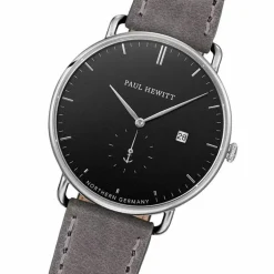 Montre Mixte PAUL HEWITT THE GRAND ATLANTIC NOIR Cuir Gris