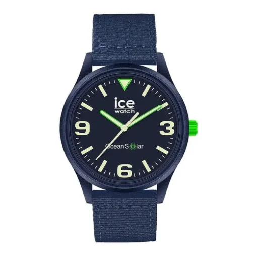 Montre Solaire Mixte M ICE WATCH SOLAR OCEAN BLUE Silicone Bleu