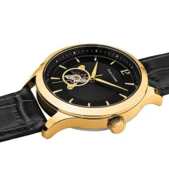Montres Homme Automatique PIERRE LANNIER FLEURET Cuir Noir