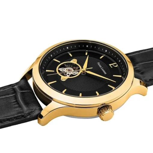 Montres Homme Automatique PIERRE LANNIER FLEURET Cuir Noir