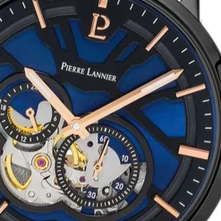 Montres Homme Automatique PIERRE LANNIER TRIO Acier Noir