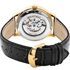 Montres Homme Automatique PIERRE LANNIER FLEURET Cuir Noir