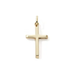 Pendentif EDORA COLLECTION ESSENTIAL CROIX Or Jaune 375/1000