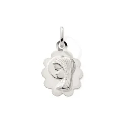 Pendentif EDORA COLLECTION ESSENTIAL VIERGE Or Blanc 375/1000