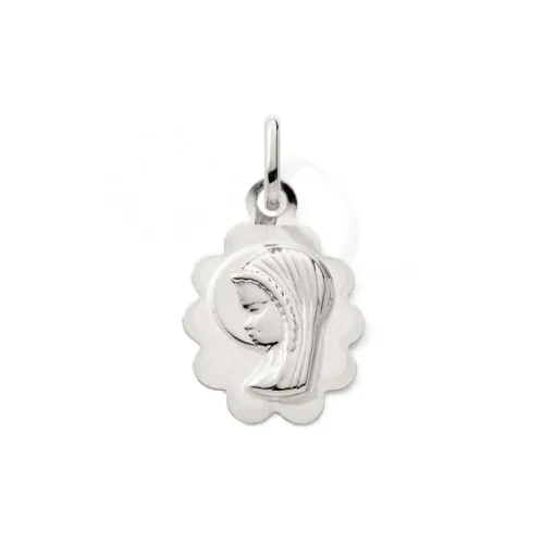 Pendentif EDORA COLLECTION ESSENTIAL VIERGE Or Blanc 375/1000