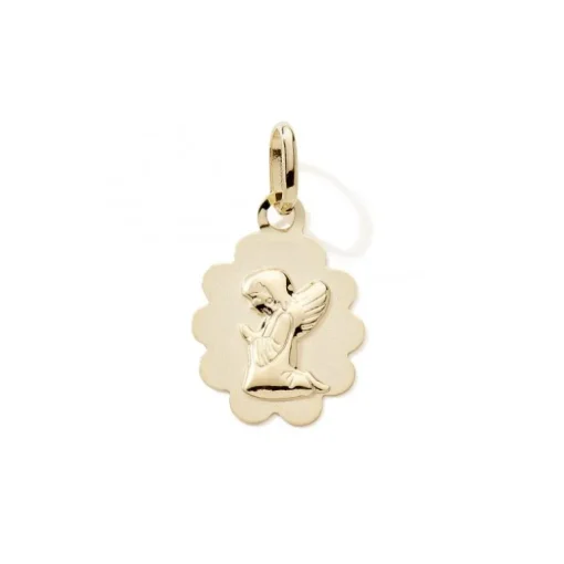 Pendentif EDORA COLLECTION ESSENTIAL ANGE PRIÈRE Or Jaune 375/1000