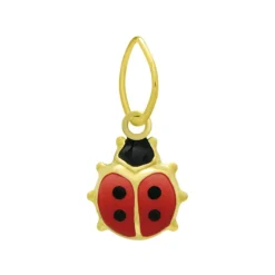 Pendentif Enfant Coccinelle OR 375/1000 Jaune