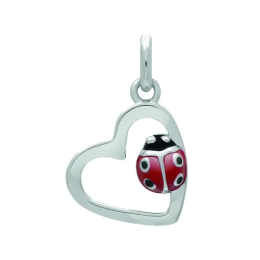 Pendentif Enfant EDORA Coeur Argent 925/1000