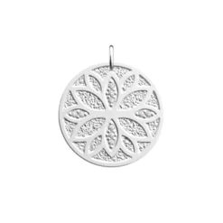 Pendentif Femme LES CADETTES NÉNUPHAR Laiton Argenté