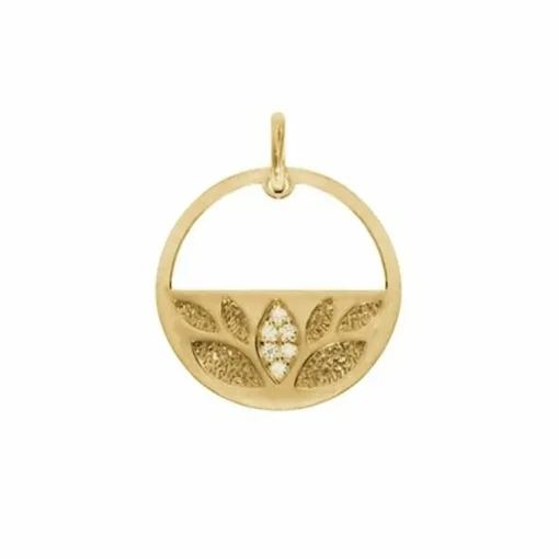 Pendentif Femme LES CADETTES NÉNUPHAR PRÉCIEUSE Laiton Doré