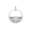 Pendentif Femme LES CADETTES IBIZA PRÉCIEUSE Laiton Argenté
