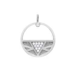 Pendentif Femme LES CADETTES IBIZA PRÉCIEUSE Laiton Argenté
