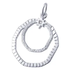 Pendentif Femme LES CADETTES LES CUMULABLES Laiton Argenté