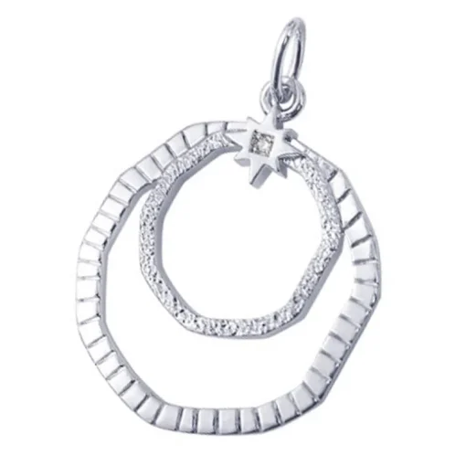 Pendentif Femme LES CADETTES LES CUMULABLES Laiton Argenté