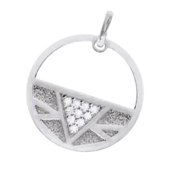 Pendentif Femme LES CADETTES IBIZA PRÉCIEUSE Laiton Argenté