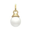 Pendentif Femme OR 750/1000 Jaune et Perle