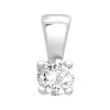Pendentif Femme Solitaire OR 750/1000 Blanc et Diamant