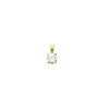 Pendentif Femme Solitaire OR 375/1000 Jaune et Oxyde