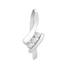 Pendentif Femme Trilogy OR 750/1000 Blanc et Diamants