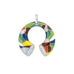 Pendentif femme UNA STORIA SAVANE ARGENT 925/1000 et oxydes