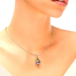 Pendentif femme UNA STORIA JUNGLE ARGENT 925/1000 et oxydes