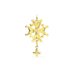 Pendentif Huguenote EDORA OR 375/1000
