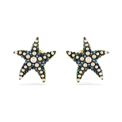 Puces Femme SWAROVSKI IDYLLIA Métal Doré et Cristaux 5684162