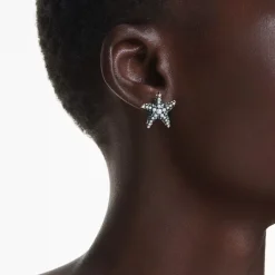 Puces Femme SWAROVSKI IDYLLIA Métal Doré et Cristaux 5684162