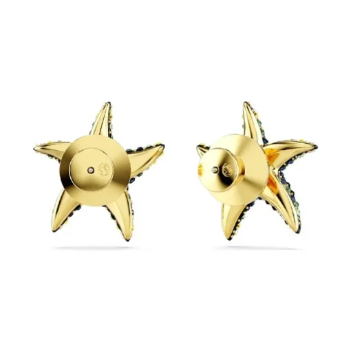 Puces Femme SWAROVSKI IDYLLIA Métal Doré et Cristaux 5684162