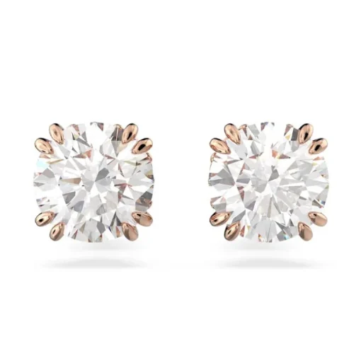 Puces Femme SWAROVSKI STILLA Métal Doré Rose et Oxydes 5638801