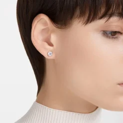 Puces Femme SWAROVSKI STILLA Métal Doré Rose et Oxydes 5638801
