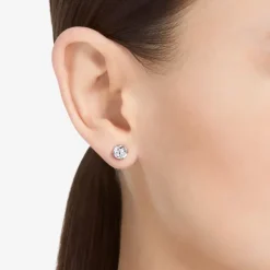 Puces Femme SWAROVSKI STILLA Métal Rhodié et Oxydes 5636712