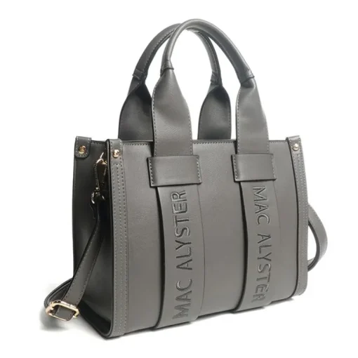 Sac Femme Petit Cabas et Bandoulière Mac Alyster Basic Clover ANTHRACITE KSI-222